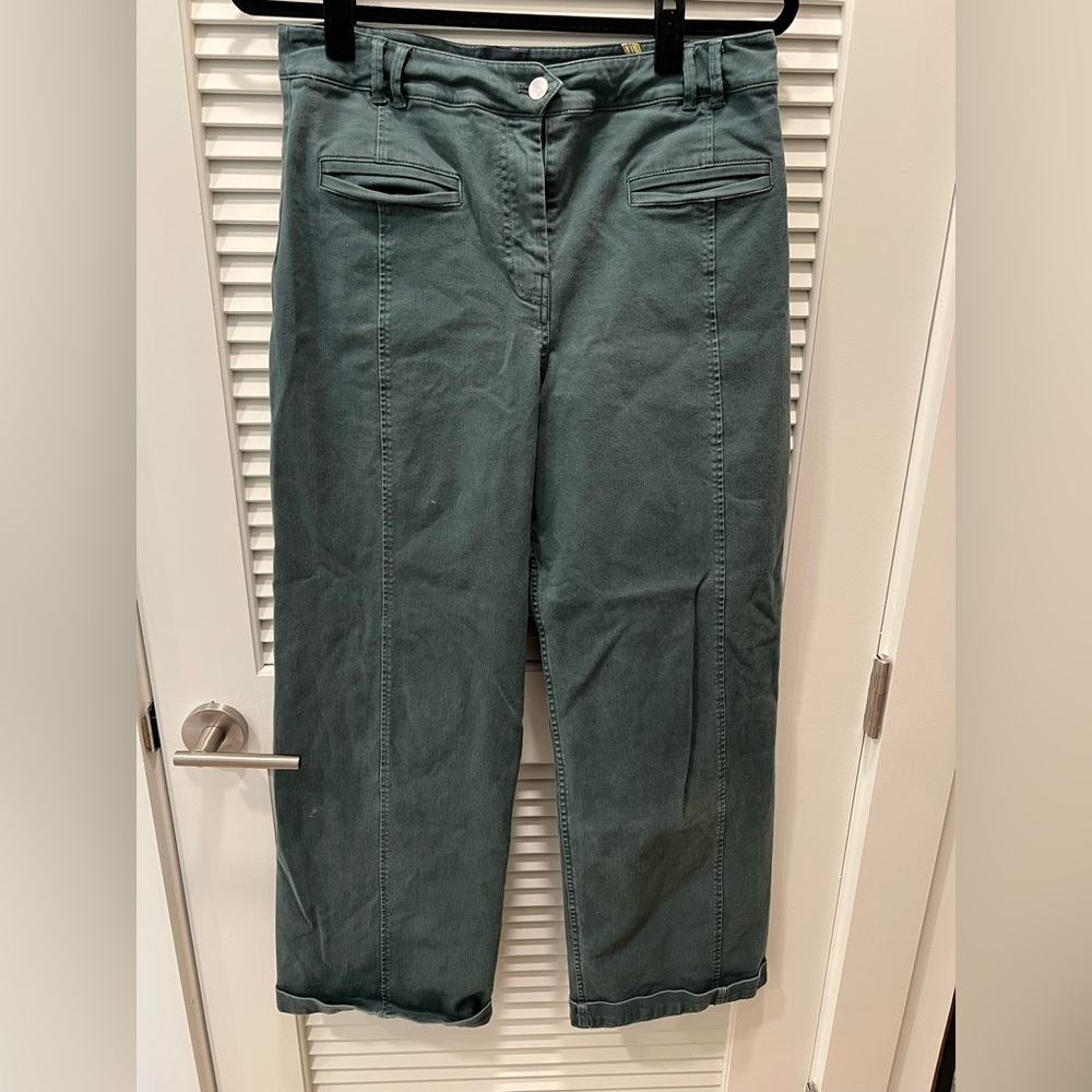 Maeve Wide Leg Cropped Denim